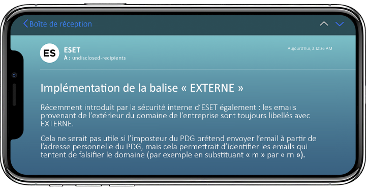 Utiliser la balise mail EXTERNE