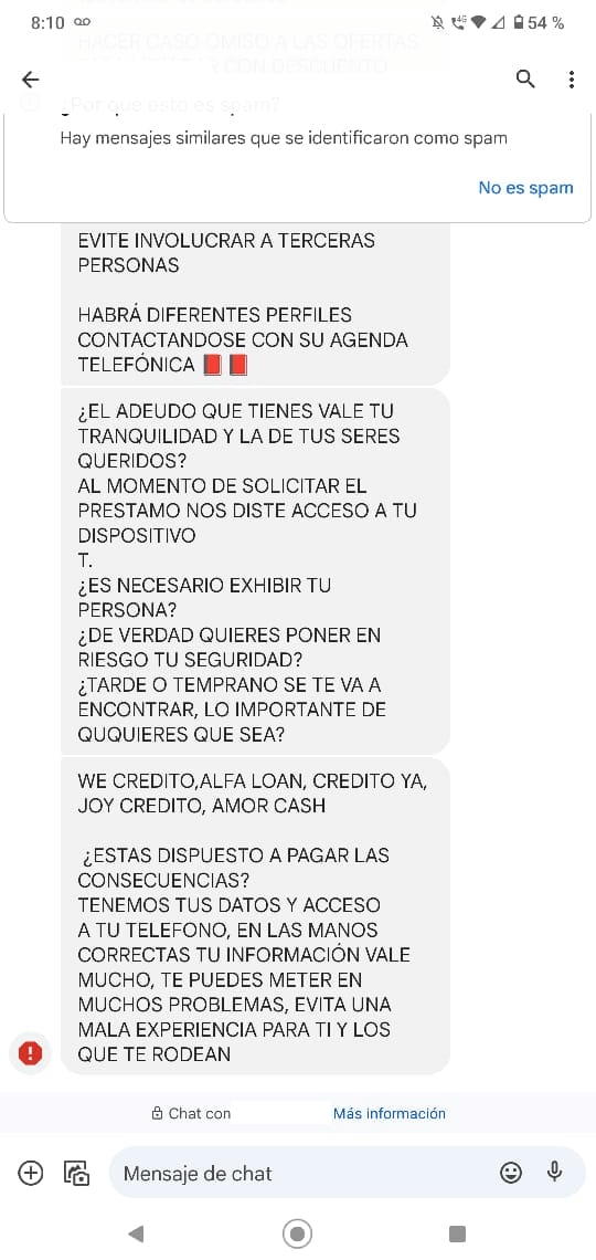 Figure 12. A threatening message a victim received and then posted on Facebook Figure 12 Threatening message