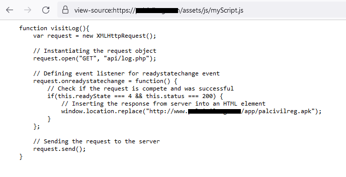 Figure 8. Content of myScript.js file Figure 8. Content of myScript.js file